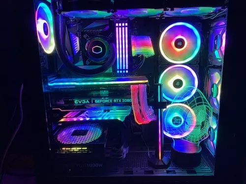 Custom built system with cable management and Everything RGB!!!