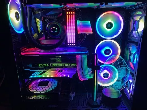 Custom built system with cable management and Everything RGB!!!