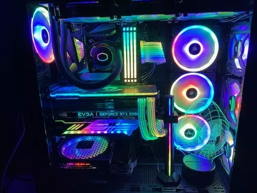 Custom built system with cable management and Everything RGB!!!