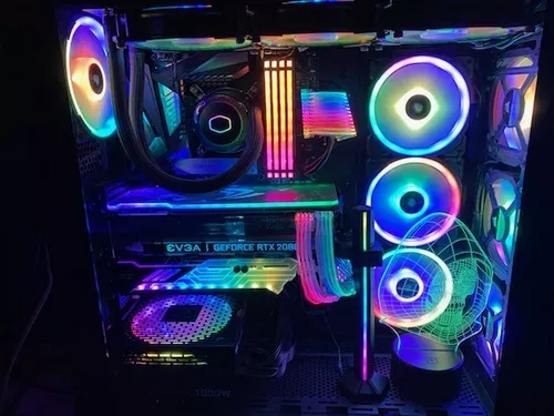 Custom built system with cable management and Everything RGB!!!